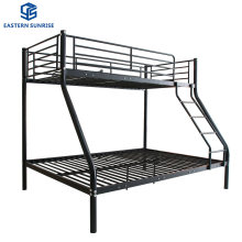 Twin Over Full Bunk Bed with Metal Frame and Ladder